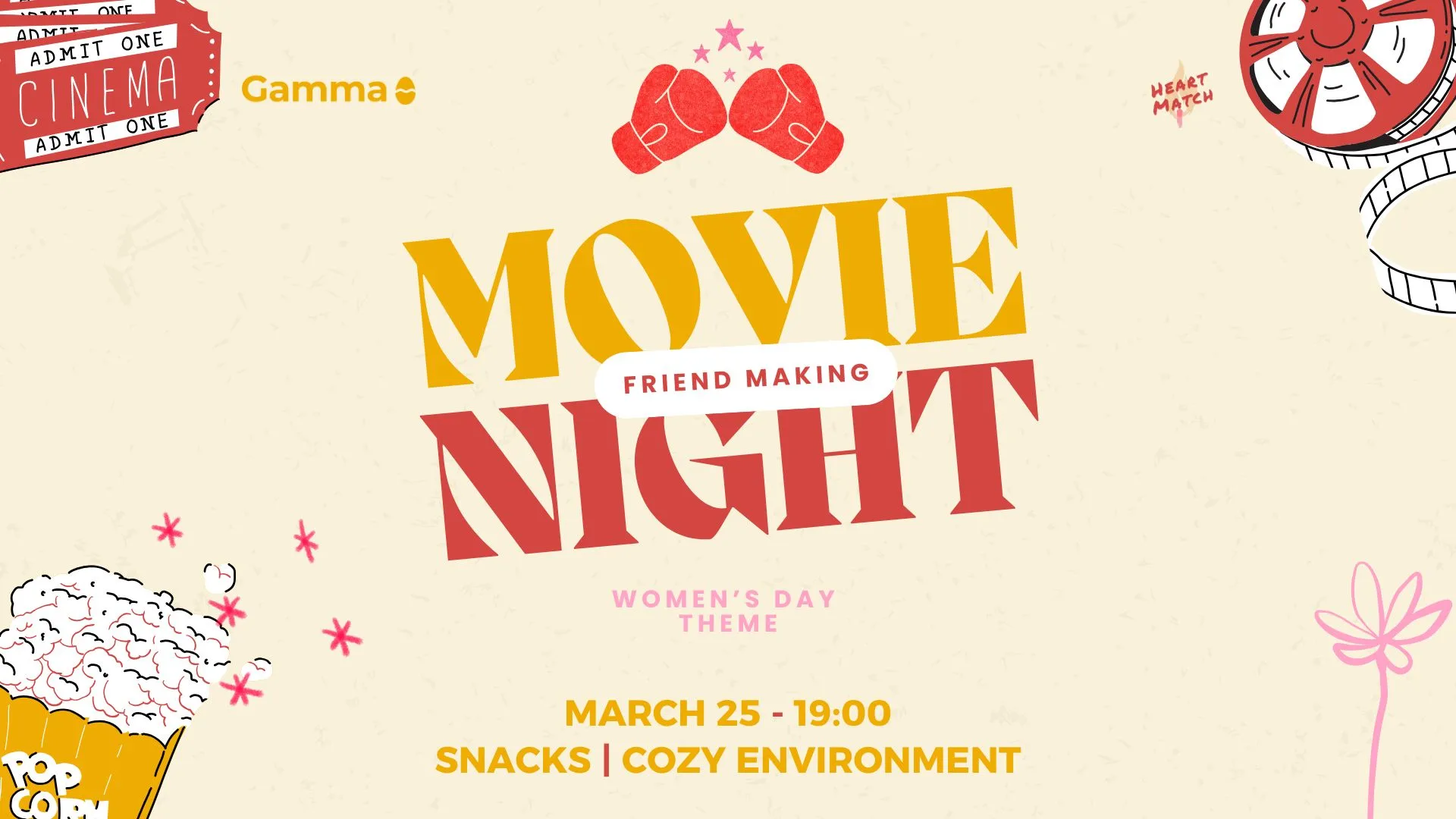 💐 Friend Making Movie Night 🍿